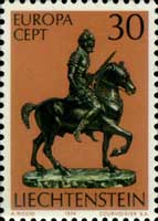 почтовая марка Лихтенштейна 1974 г