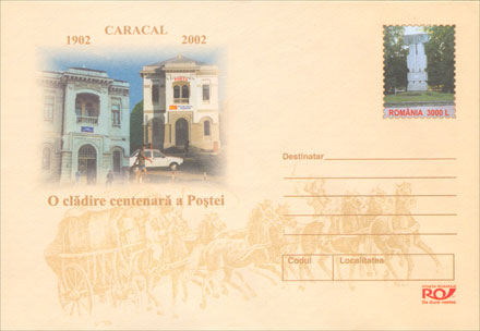 Romania pre-stamped envelope Cod 118/2002