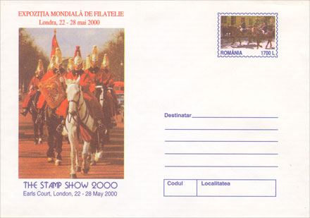 Romania pre-stamped envelope Cod 118/2001