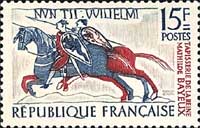 почтовая марка Франция 1958 г